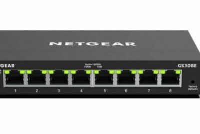 Netgear GS308E, Managed, Gigabit Ethernet (10/100/1000)