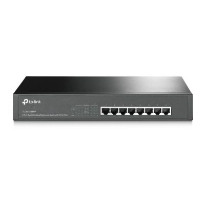 TP-LINK TL-SG1008MP, Unmanaged, Gigabit Ethernet (10/100/1000), Power over Ethernet (PoE), Rack mounting
