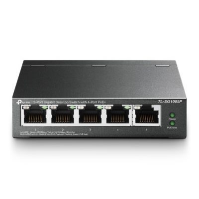 TP-LINK TL-SG1005P, Unmanaged, Gigabit Ethernet (10/100/1000), Power over Ethernet (PoE)