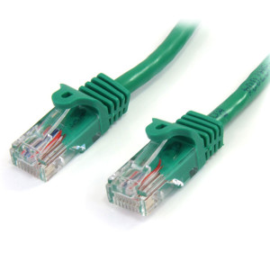 StarTech.com 45PAT50CMGN networking cable Green 0.5 m Cat5e U/UTP (UTP)