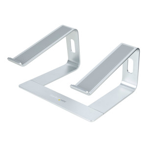 StarTech.com Laptop Stand for Desk, Supports 5kg/11lb, Aluminum, Silver, Ergonomic Laptop Riser, Portable Laptop Holder, Computer Stand for Macbook Air/Pro, Dell XPS, Lenovo, Notebook stand, Silver, 43.2 cm (17"), Aluminium, 5 kg, 223 mm