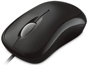 Microsoft P58-00057 800 DPI Optical USB Type-A Black,Office 3 Mouse