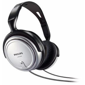 Philips Indoor Corded TV Headphone SHP2500/10 Wired Black, Silver Headphones