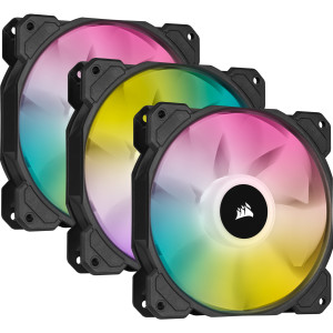 Corsair SP120 RGB ELITE 12 cm 1500 RPM Computer case Fan Black Computer Cooling Fan