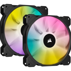 Corsair SP140 RGB ELITE 14 cm 1200 RPM Computer case Fan Black Computer Cooling Fan