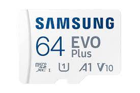 Samsung EVO Plus 64 GB MicroSDXC Class 3 (U3) V30 A2 Memory Card