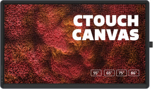CTOUCH Canvas 163.9 cm (64.5") 3840 x 2160 pixels Multi-touch Black, Grey