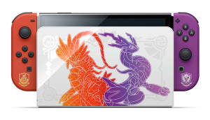 Nintendo Switch OLED Model Pok?mon Scarlet & Violet Edition portable game console 17.8 cm (7") 64 GB Touchscreen Wi-Fi Red, Violet