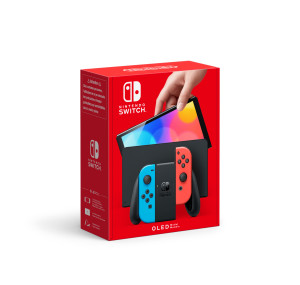 Nintendo Switch (OLED Model) Neon Blue/Neon Red for Nintendo Switch Game