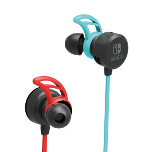 Hori Earbuds Pro Headset Wired Ear-hook, In-ear Gaming Blue, Red