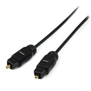 Startech 15 ft Thin Toslink Digital Optical SPDIF Audio Cable TOSLINK to TOSLINK 4.6 m Audio Cable